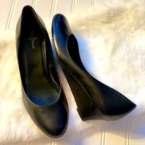 Cole Haan Nike air black wedge pump size 10 EUC